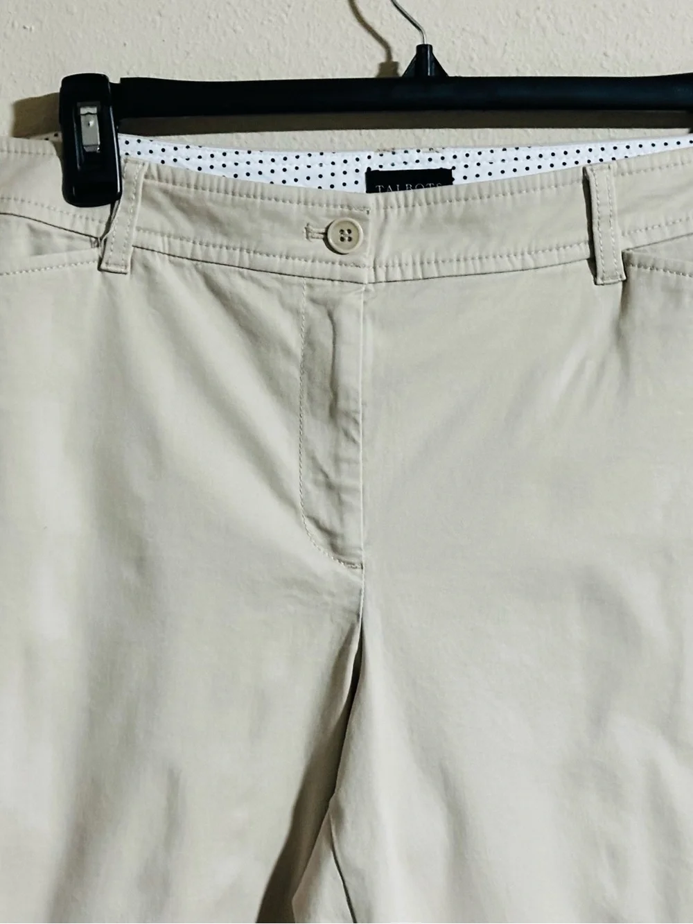 Talbots The Perfect Crop Pant- Khaki